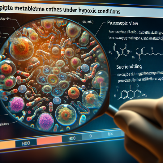 Caractéristiques du métabolisme des peptides en hypoxie