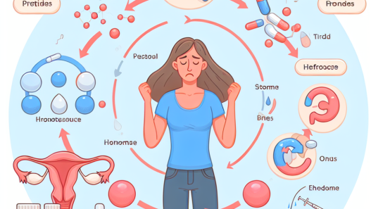 Rôle des peptides dans la régulation de l'équilibre hormonal pendant le cycle de stress