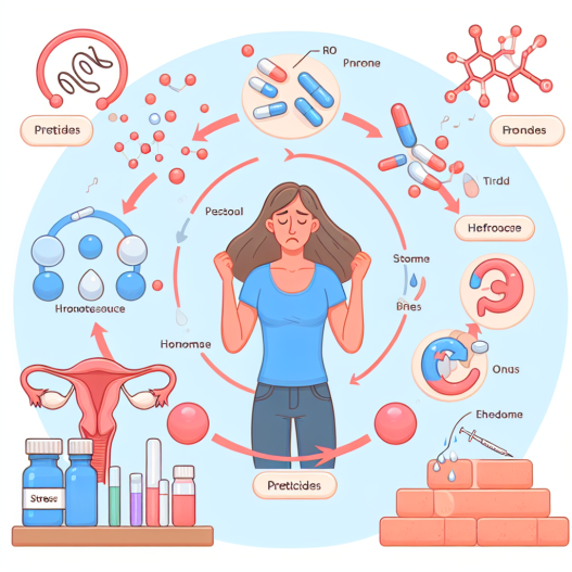 Rôle des peptides dans la régulation de l'équilibre hormonal pendant le cycle de stress