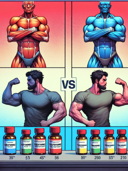 Comparaison de programmes utilisant différents esters de testostérone