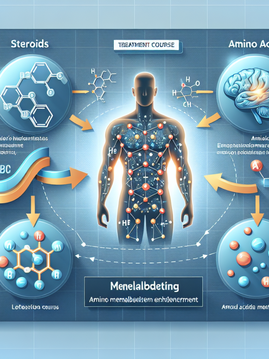 La cure de stéroïdes et l'amélioration du métabolisme des acides aminés