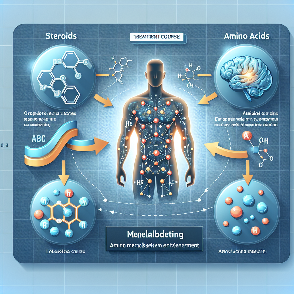 La cure de stéroïdes et l'amélioration du métabolisme des acides aminés