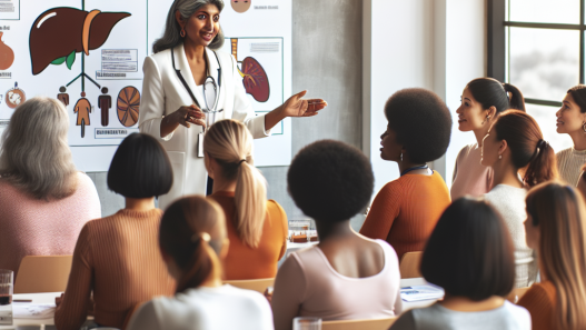 Soutien hépatique pendant le cours pour les femmes