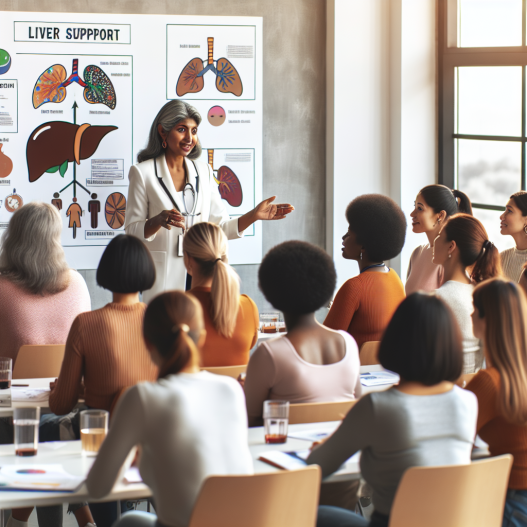 Soutien hépatique pendant le cours pour les femmes