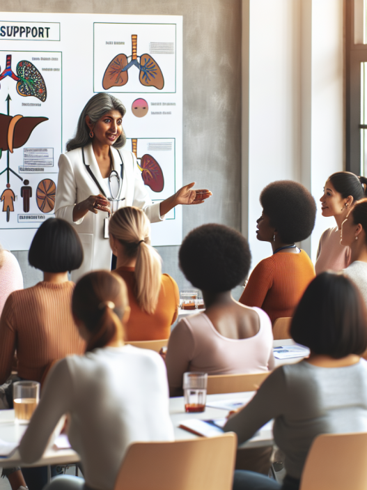 Soutien hépatique pendant le cours pour les femmes
