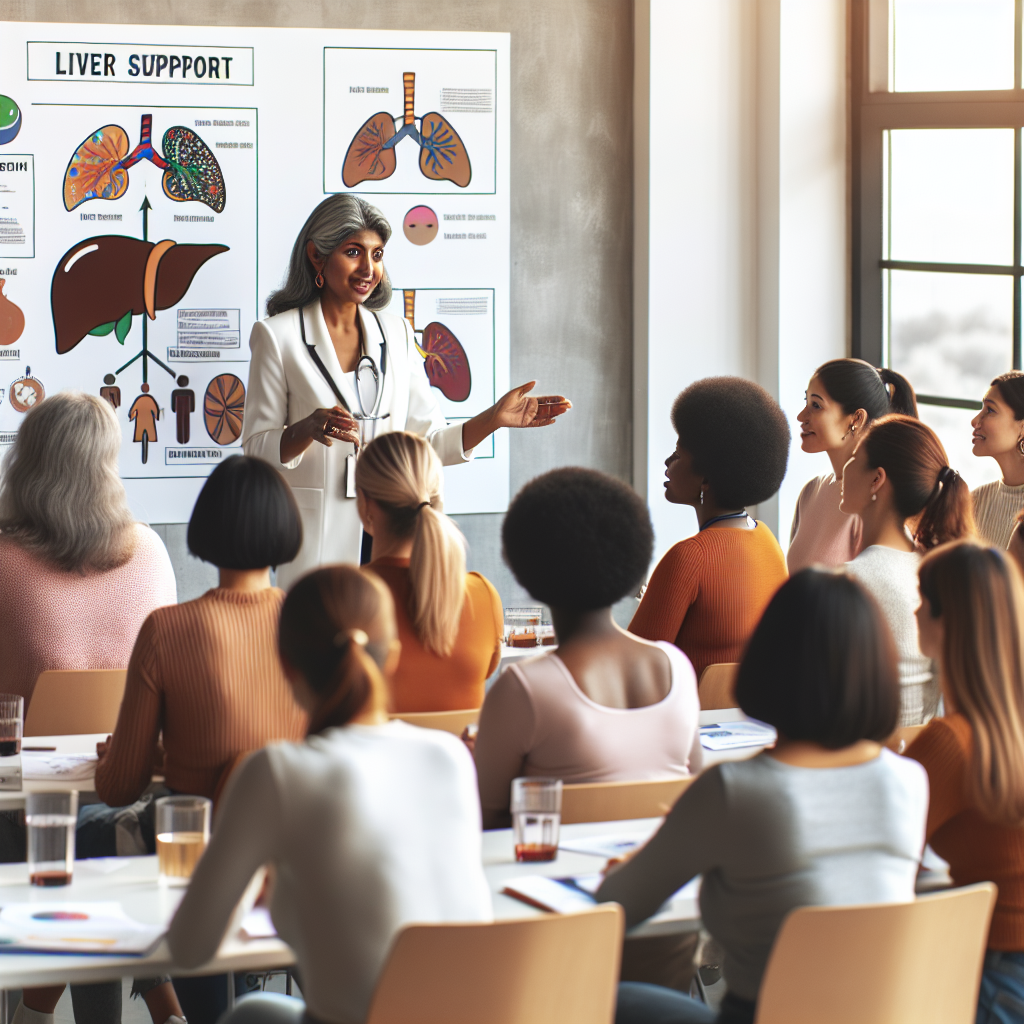 Soutien hépatique pendant le cours pour les femmes